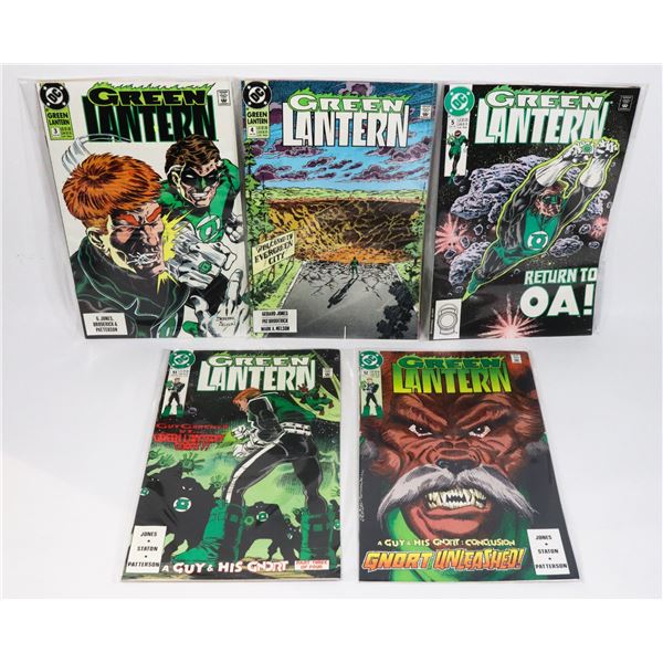 LOT OF 5 GREEN LANTERN COMICS