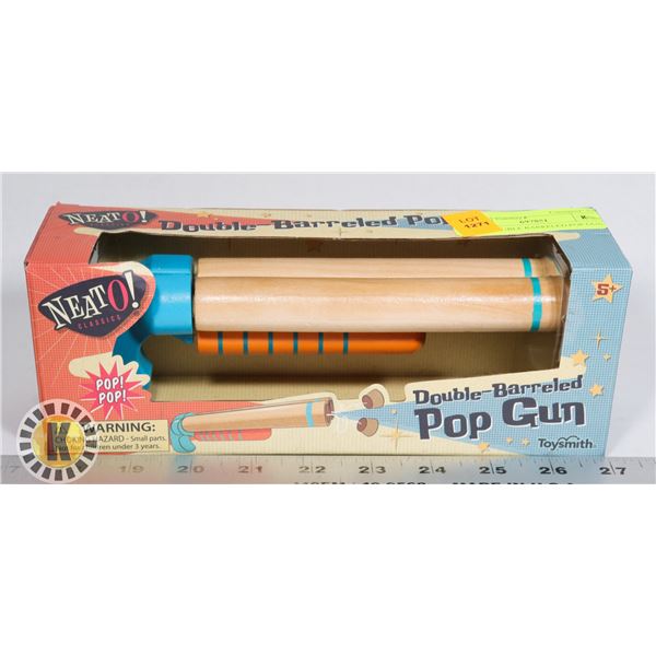 NEW DOUBLE BARRELED POP GUN