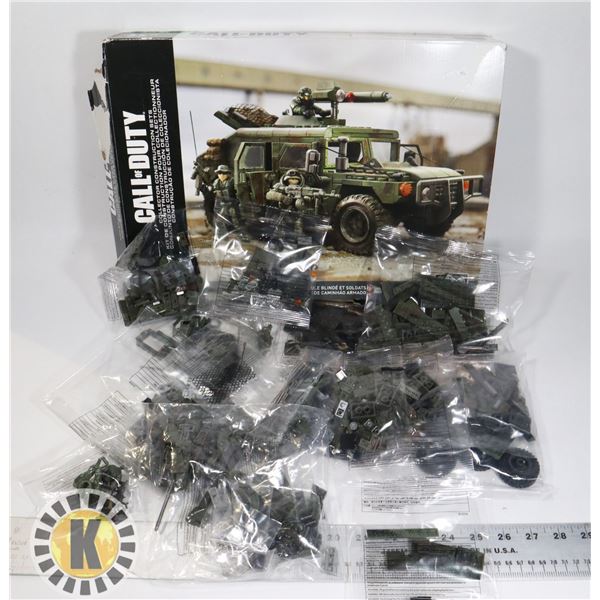 CALL OF DUTY BUILDING SET (OPEN BOX, NOT ALL