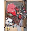 Image 1 : ESTATE BOX OF FABRIC AND OTHER CRAFTING SUPPLIES