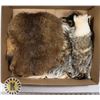 Image 1 : BADGER PELT AND SMALL BROWN PELT