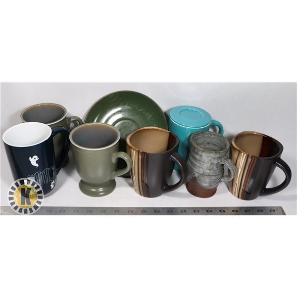 LOT OF 7 COFFEE CUPS