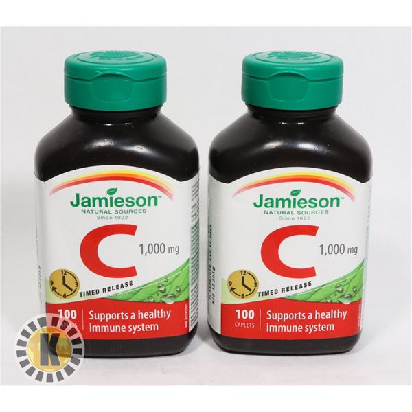 2 JAMIESON VITAMIN C 1,000MG- 100CAPS