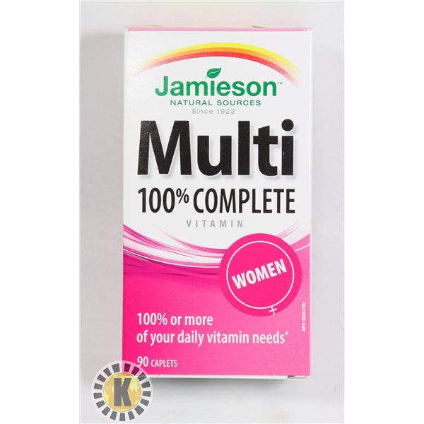 JAMIESON 100% WOMEN'S MULTIVITAMIN- 90 CAPLETS