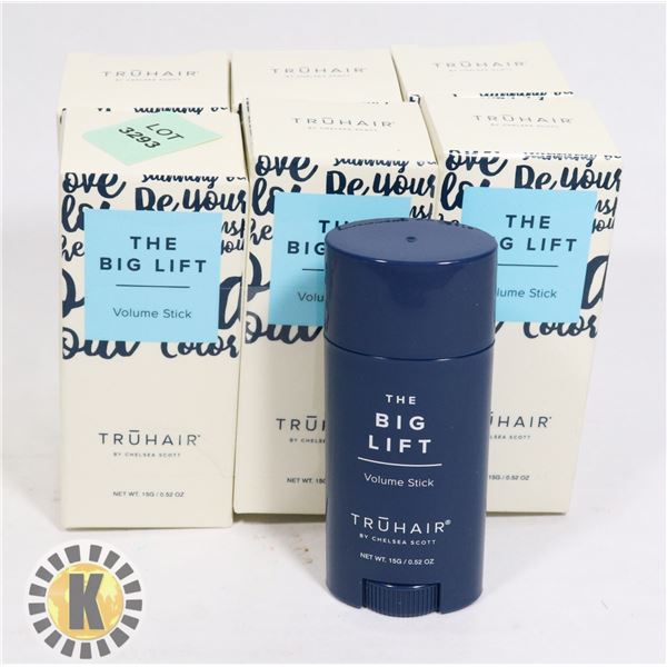 PACK OF 6. TRUHAIR- THE BIG LIFT VOLUME STICK