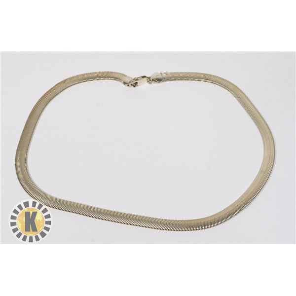 .925 ITALY SILVER NECKLACE (16" LONG)