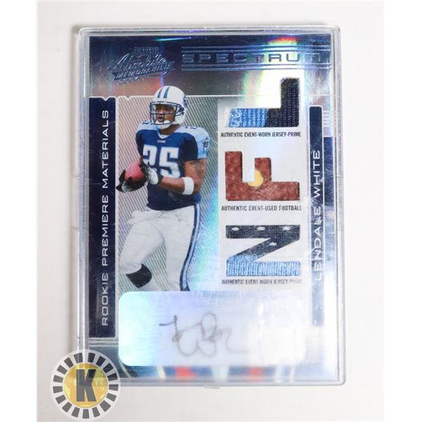 06 LENDALE WHITE PLAYOFF ABSOLUTE RC #259