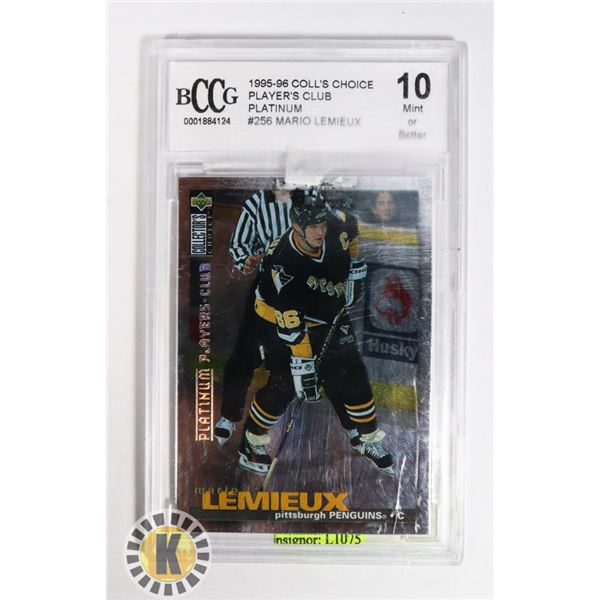 95/96 UD COLL'S CHOICE MARIO LEMIEUX PLATINUM #256