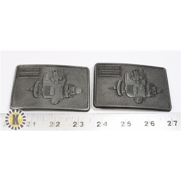 LOT OF 2 STANADYNE DIESEL SYSTEMS BELT BUCKLES