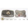 Image 1 : LOT OF 2 HORSE BELT BUCKLES
