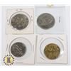 Image 2 : BUNDLE OF 4  ASSORTED TOKENS AND FOREIGN CURRENCY