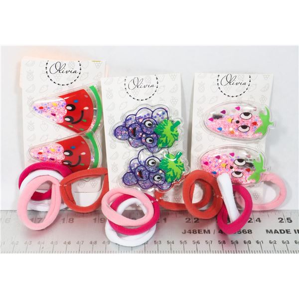 3 NEW FRUIT THEME HAIR ACCESSORIES WATERMELON,