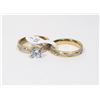 Image 1 : NEW 2PC STAINLESS STEEL RING SET. COMFORT BAND
