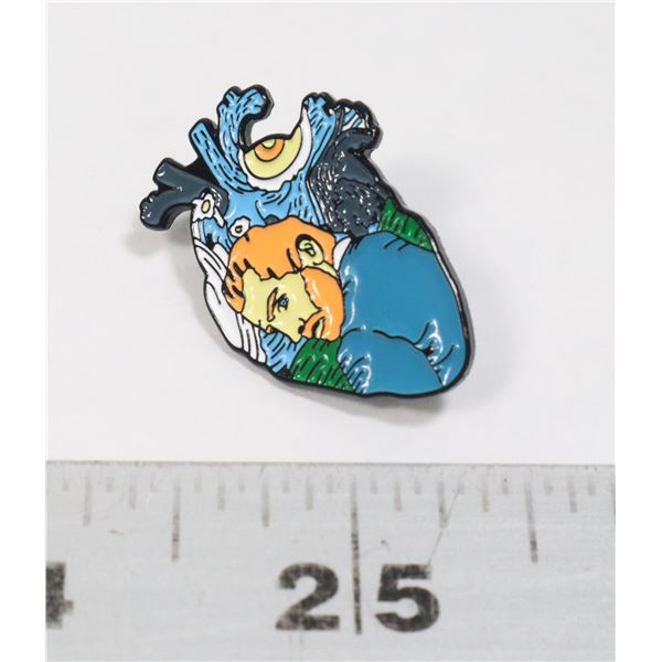 NEW ART IN THE HEART LAPEL PIN