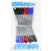 Image 1 : 2 NEW PACKS OF PERMANENT MARKERS BLUE, RED AND