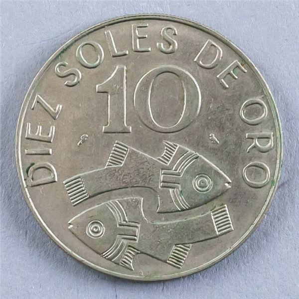 Peru 10 Soles de Oro 1969