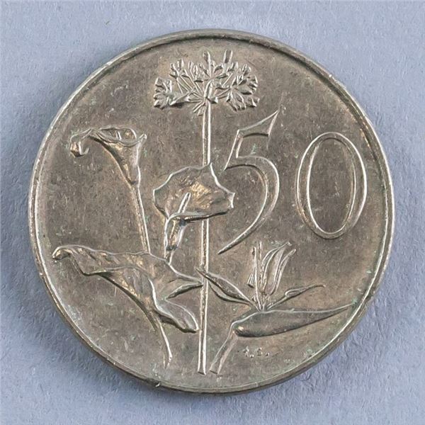 South Africa 1975 50 Cents