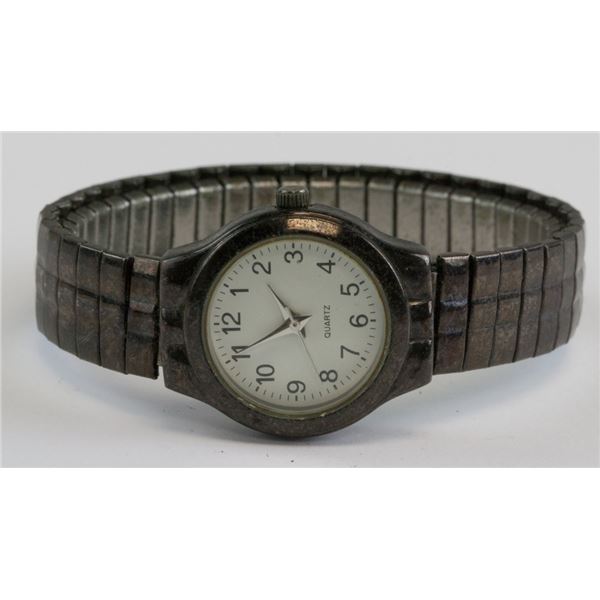 Black Quartz Men's Watch
