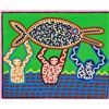 Image 2 : American Oil on Canvas Signed Keith Haring