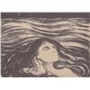 Image 1 : Norwegian Etching Hand Signed in Pencil Ed Munch