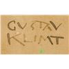 Image 3 : Austrian Ink and Watercolor Signed Gustav Klimt