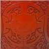 Image 2 : Chinese Red Lacquer Carved Dragon Stool