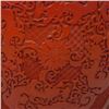 Image 4 : Chinese Red Lacquer Carved Dragon Stool