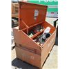 Image 1 : Ridgid On-Site Slant Top Storage Chest Toolbox 3068-OS & Contents: Hardware, Tools, etc