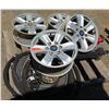 Image 1 : Qty 4 Wheel Rims FL34 1007 AA , 18.5"D x 8.5"H & Volvo VOE11119979 Link Rod