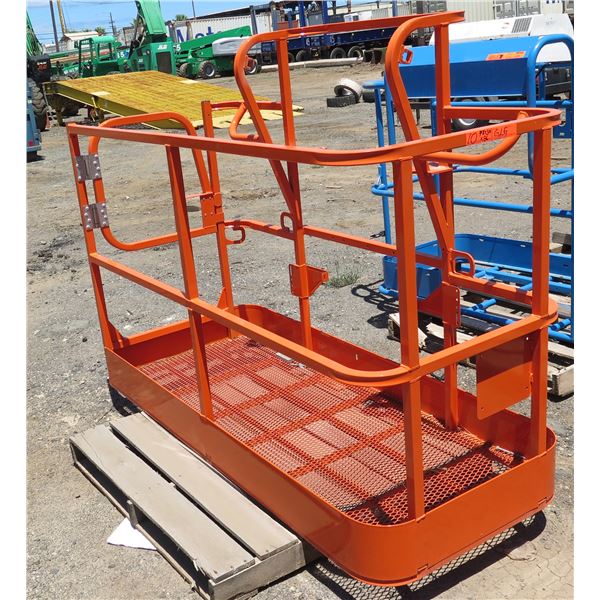 JLG Heavy Duty Orange Man-Lift Bucket for Boom Lift 72"x30"x86"H