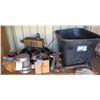Image 1 : Plastic Bin w/ Shackles, Valve Cover, Parts, etc