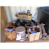 Image 2 : Plastic Bin w/ Shackles, Valve Cover, Parts, etc