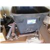 Image 3 : Plastic Bin w/ Shackles, Valve Cover, Parts, etc