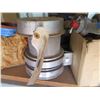 Image 8 : Plastic Bin w/ Shackles, Valve Cover, Parts, etc
