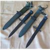 Image 1 : Qty 2 U.S. M8AI Bayonet Knives Made in West Germany w/ Sheaths 12"L