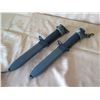 Image 6 : Qty 2 U.S. M8AI Bayonet Knives Made in West Germany w/ Sheaths 12"L
