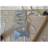 Image 14 : Double Blade Axe w/ Wooden Handle 29"L & 5 Tuatahi Racing Axes & Saws Blades