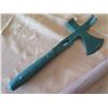 Image 2 : Vintage Metal Tomahawk w/ Nail Puller, Axe w/ Wood Handle 19"L & Blade w/ Sheath