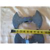 Image 7 : Qty 3 Metal Double Blade Axe Heads w/ Damascus Steel 9"L