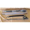 Image 1 : Qty 2 Cutlass Swords 440 Stainless Steel 28"L w/ Sheaths & Carved Design-1 New