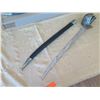 Image 3 : Qty 2 Cutlass Swords 440 Stainless Steel 28"L w/ Sheaths & Carved Design-1 New