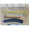 Image 24 : Kukri Machete w/ Curved Blades & Sheath, Sword Marked 1840 Spain, Tomahawks, etc