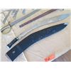 Image 13 : Kukri Machete w/ Curved Blades & Sheath, Sword Marked 1840 Spain, Tomahawks, etc