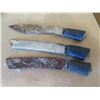 Image 23 : Kukri Machete w/ Curved Blades & Sheath, Sword Marked 1840 Spain, Tomahawks, etc