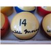 Image 3 : Box 16 Cue Balls Made in Belgium Signed Willie Mosconi w/ COA