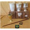 Image 1 : Qty 3 Metal Wine Cooler Buckets New, Trophy, Stone Plaque, Video Game & Stick