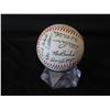 Image 2 : Autographed Baseball: Signed Tom Tellmann, Bob McClure & Others  (Stand Not Included)