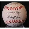 Image 1 : Autographed Baseball: Signed Richard Dotson, Chris Ryman & Others  (Stand Not Included)
