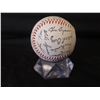 Image 2 : Autographed Baseball: Signed Richard Dotson, Chris Ryman & Others  (Stand Not Included)