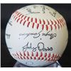 Image 1 : Autographed Baseball: Signed Jody Davis, Jay Johnstone & Others  (Stand Not Included)